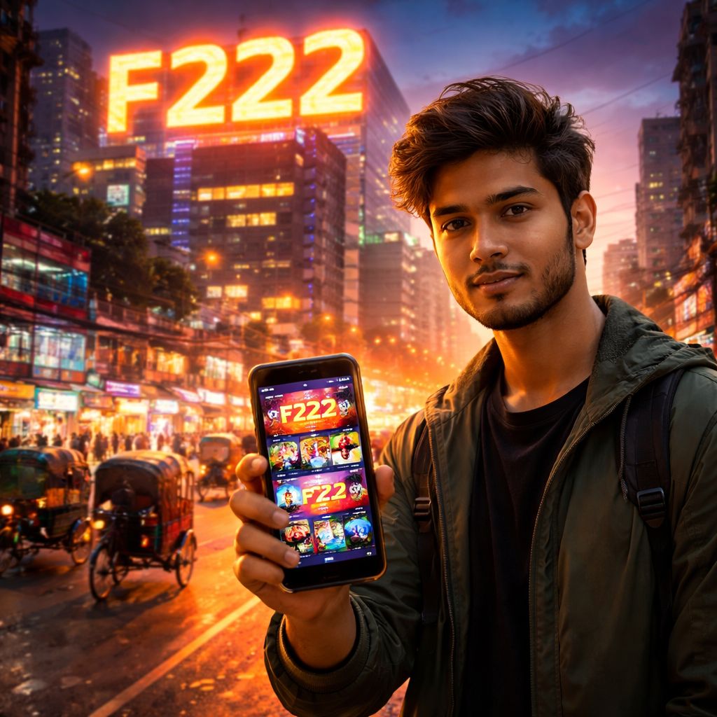 F222 অনলাইন ক্যাসিনো ইন্টারফেস যা বাংলাদেশে স্লট গেমস, লাইভ টেবিল এবং BDT ওয়ালেট পেমেন্ট পদ্ধতি প্রদর্শন করে