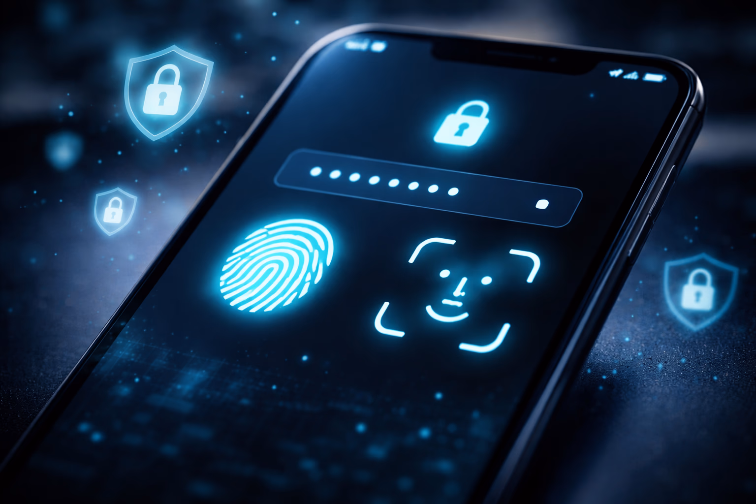 F222 account safety showing device verification alerts and anti-phishing tools